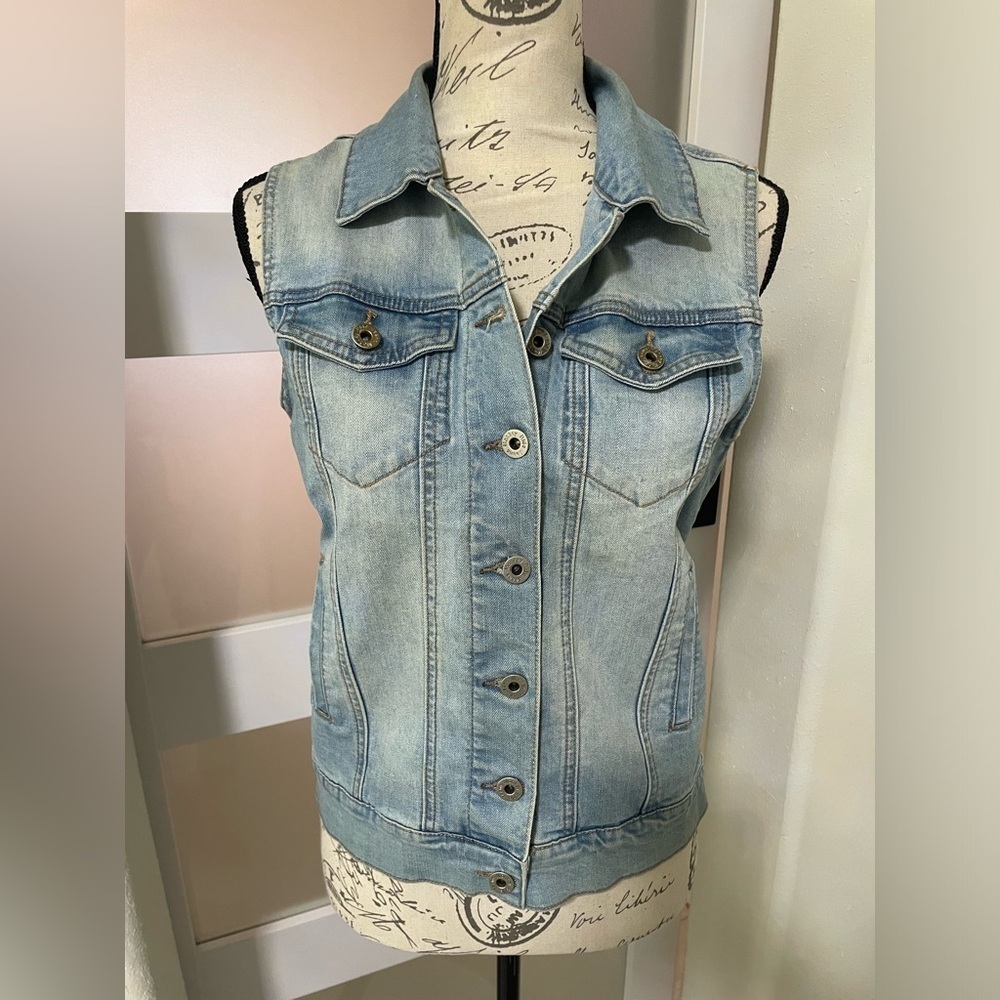 Light Blue Denim Vest